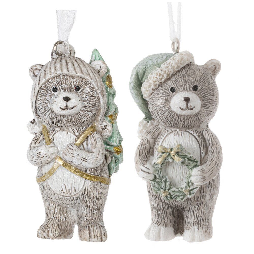 GAEM Изделие декоративное подвесное "Медвежонок", L3,5 W3,5 H7 см, 2в.