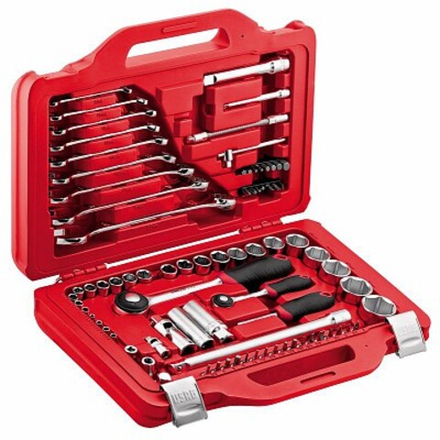 601 1/4-1/2 J82 Набор инструмента 82 предмета в пластиковом ящике, USAG (Италия)