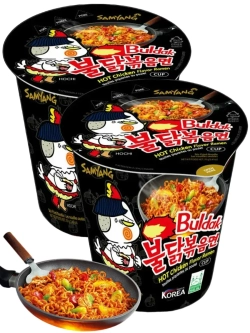 Лапша со вкусом острой курицы Buldak 70 г * 2 шт