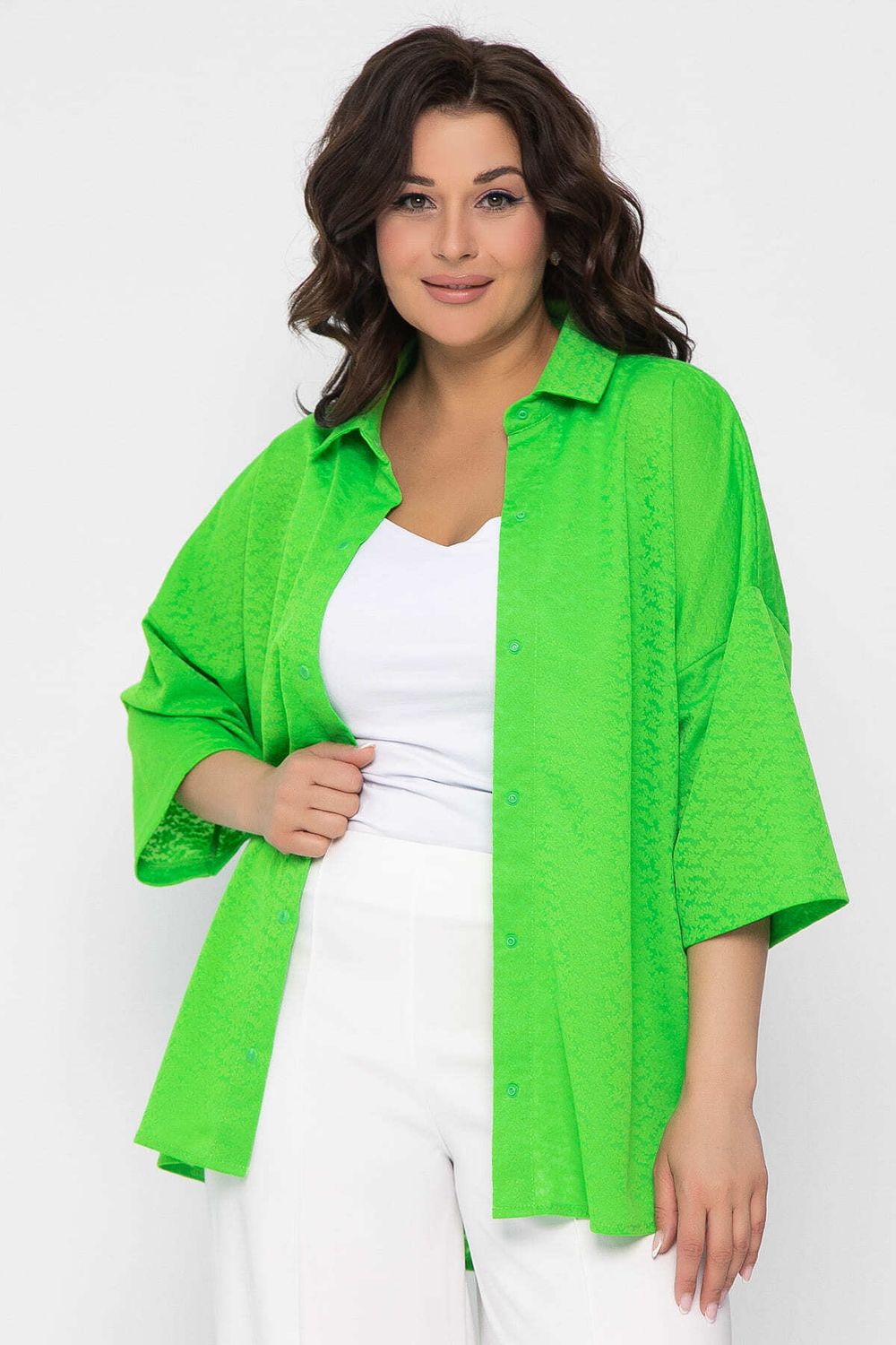 Рубашка Медея (зеленое яблоко) Б13555-13М LT Collection