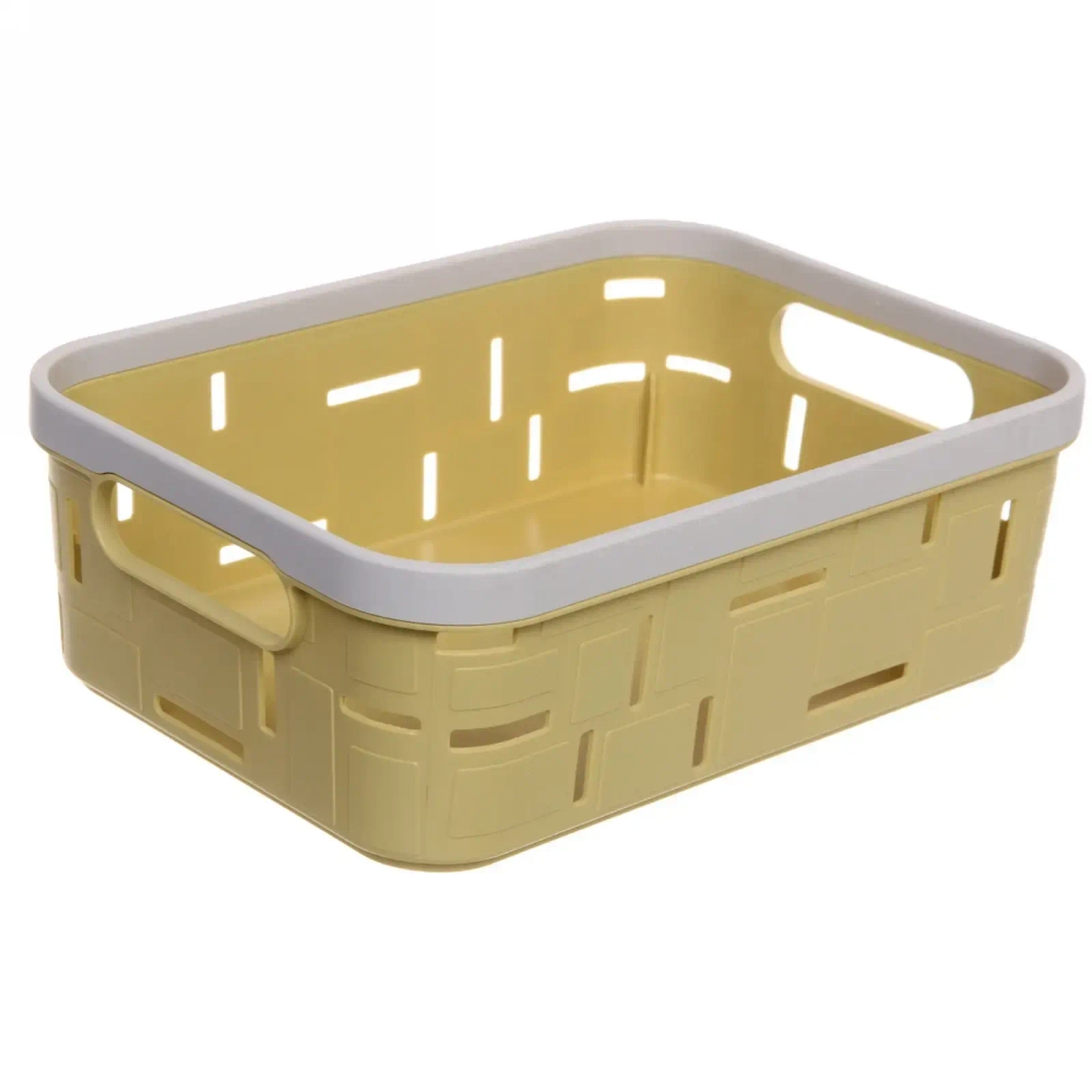 Корзина для мелочей «Корсика» желтая 26,5х19х9см
