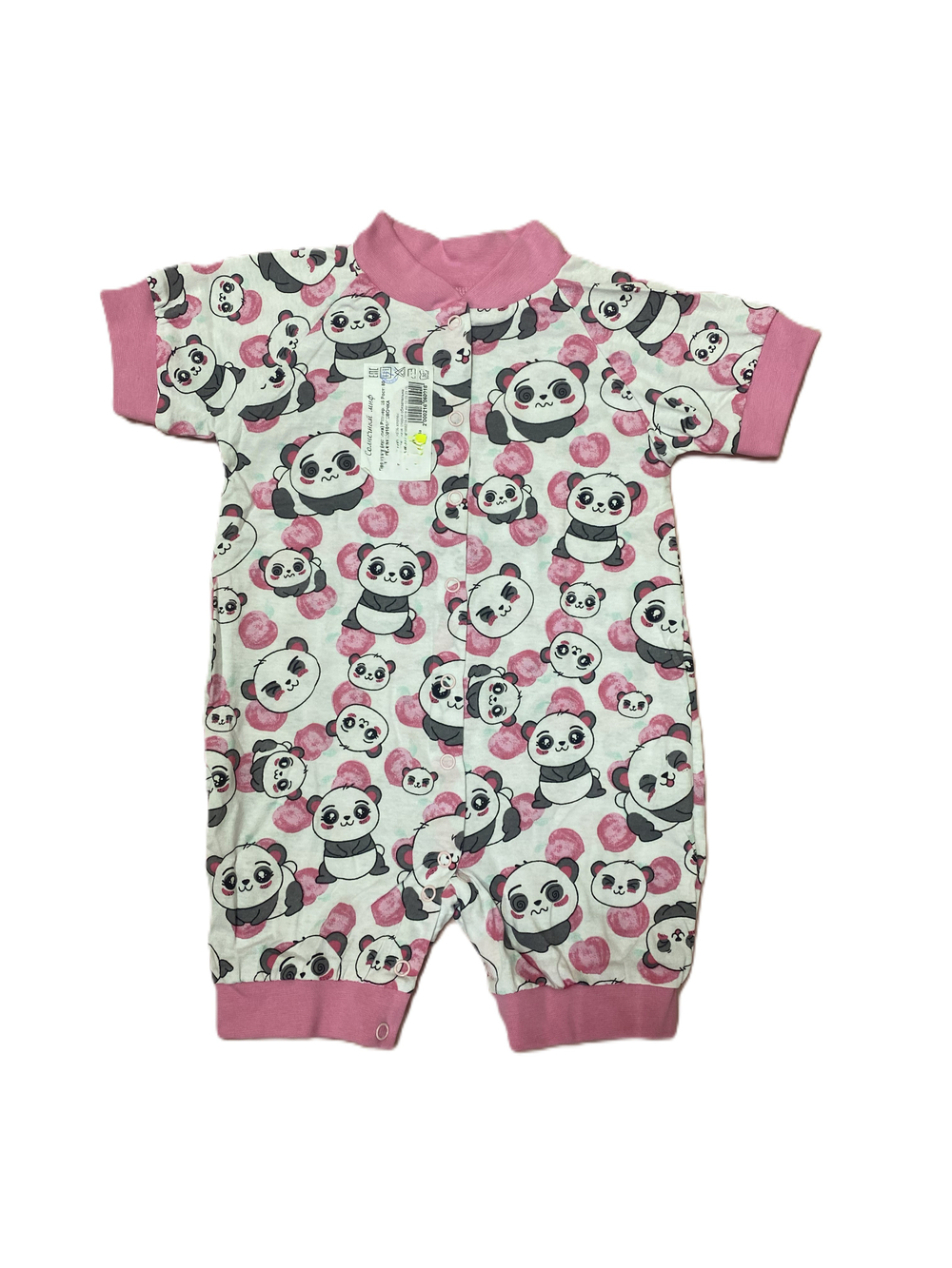 Песочник на девочку на кнопках из кулирки (100% хлопок) на рост 80 см