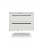 Тумба прикроватная подвесная ROYAL 5202 эко (Мрамор Каррара-р.черная)