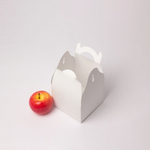 Коробка сундучок 13x9x13, белый, картон