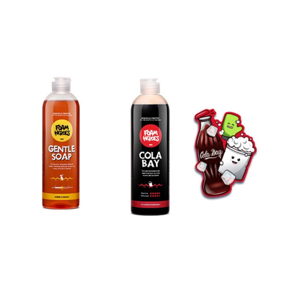 Набор для двухфазной мойки Gentle Soap Amber &amp; Tabaco + Cola Bay