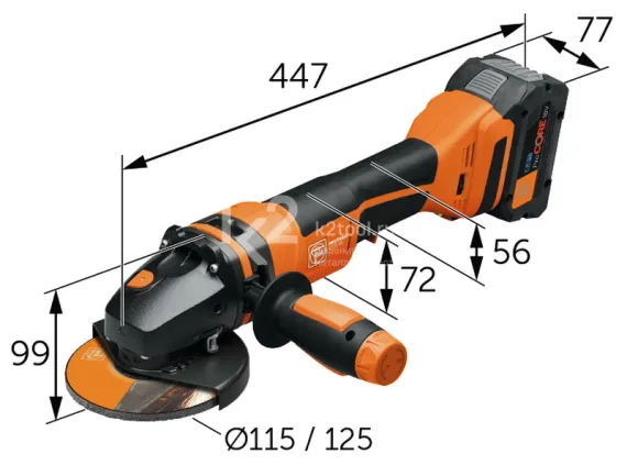 Углошлифовальная машина Fein CCG 18-125-10 PD-SEC AS