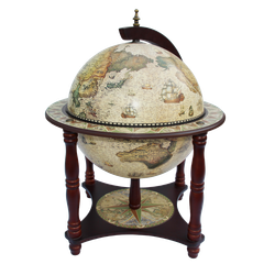 Jufeng Глобус-бар настольный d 33 светлый