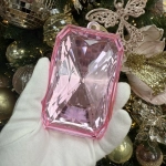 Ёлочное украшение «DIAMOND - Shine» 6,8*3,8*11,4 см, Розовый