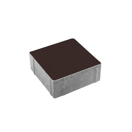 Тротуарная плитка КВАДРАТ 200х200 мм - Стандарт Коричневый