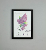 Фоторамка 21х30 см черная, без фактуры, арт. 2130.752229