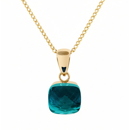 Колье Qudo FIRENZE (G) Blue Zircon 107001/48-4601