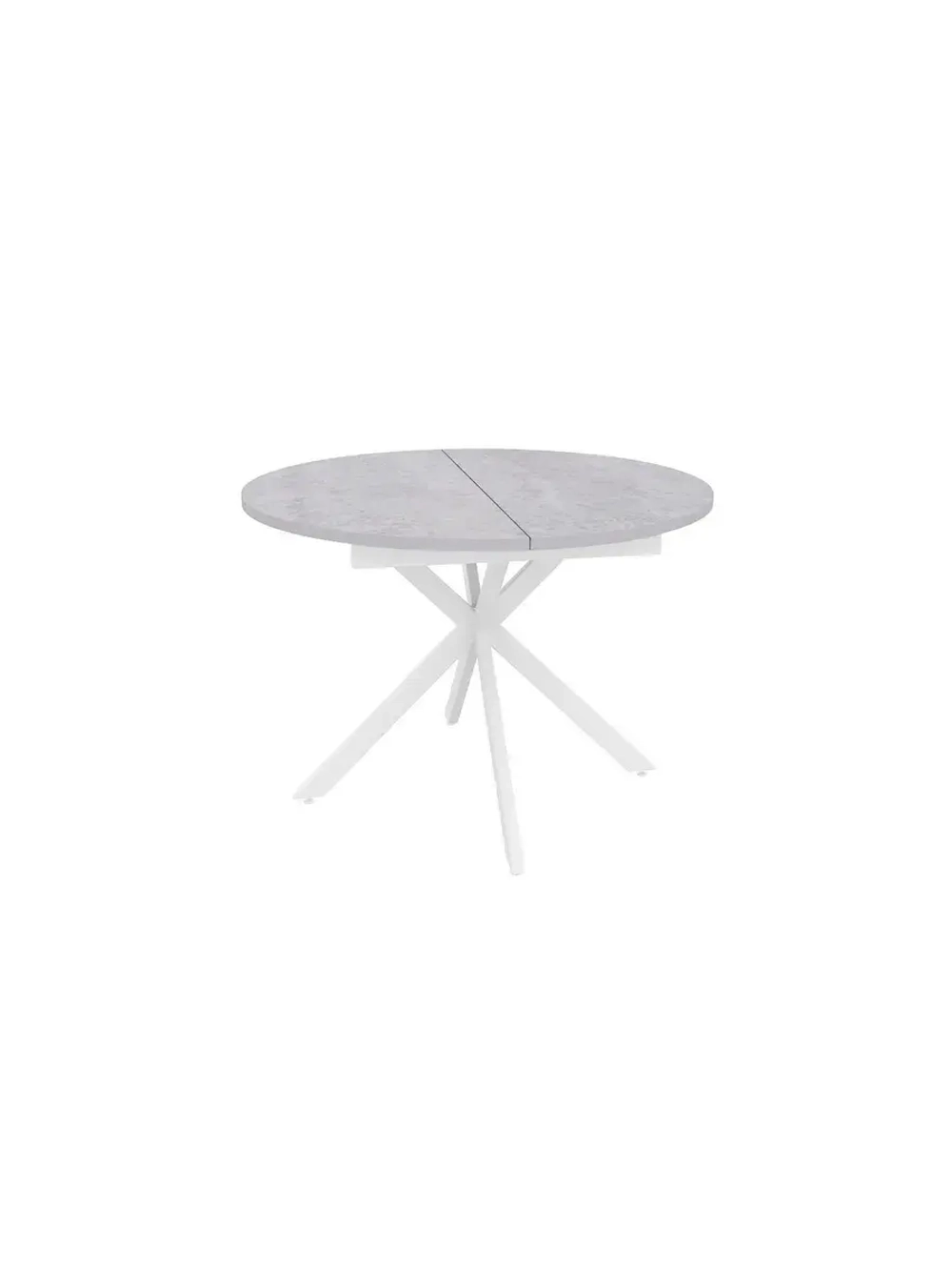 Стол кухонный обеденный круглый раздвижной 100х100х75,5 см