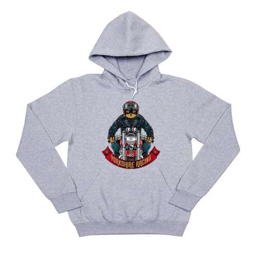 Толстовка "Йорк на мотоцикле"