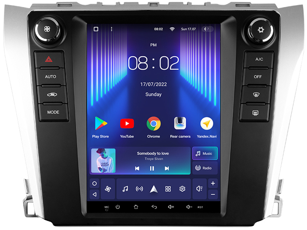 Магнитола для Toyota Camry 50/55 2011-2018 - Teyes TPRO 2 монитор 9.7" в стиле "Тесла" на Android 10, ТОП процессор, CarPlay, 4G SIM-слот