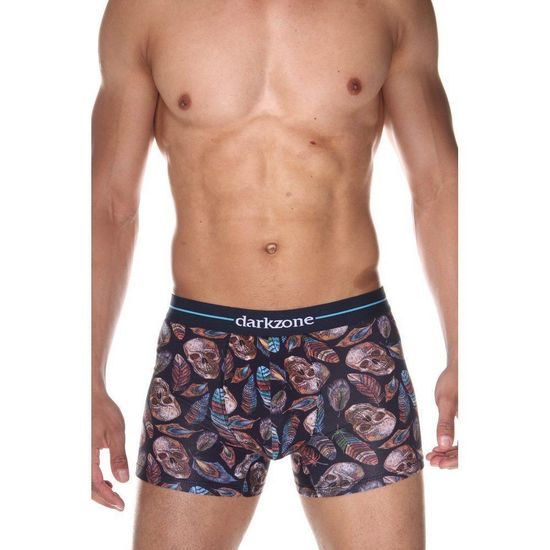 Трусы мужские боксеры тёмно-синие с принтом DARKZONE DZN2065