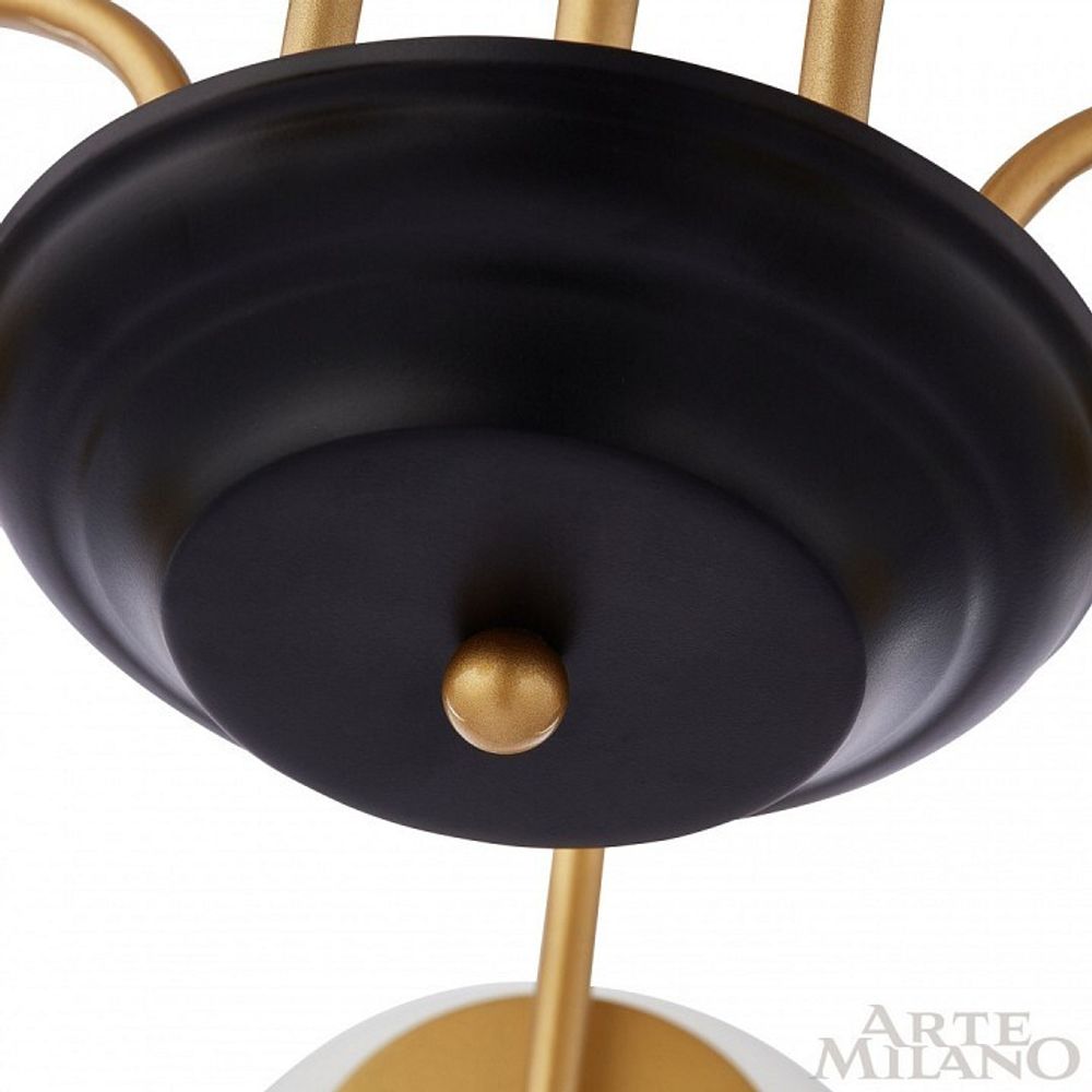 Люстра на штанге Arte Milano AM-Napoli 312066/D940/8 BS/BK