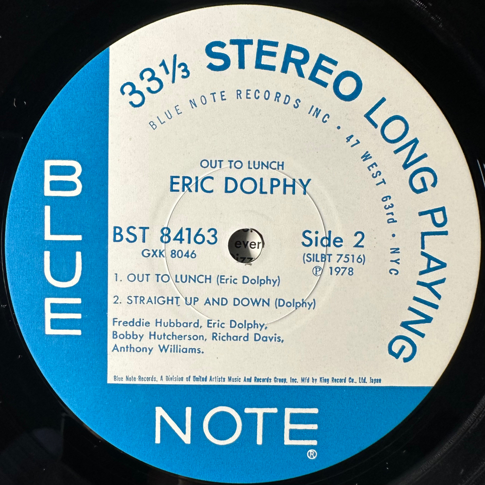 Eric Dolphy ‎– Out To Lunch! (Япония 1978г.)