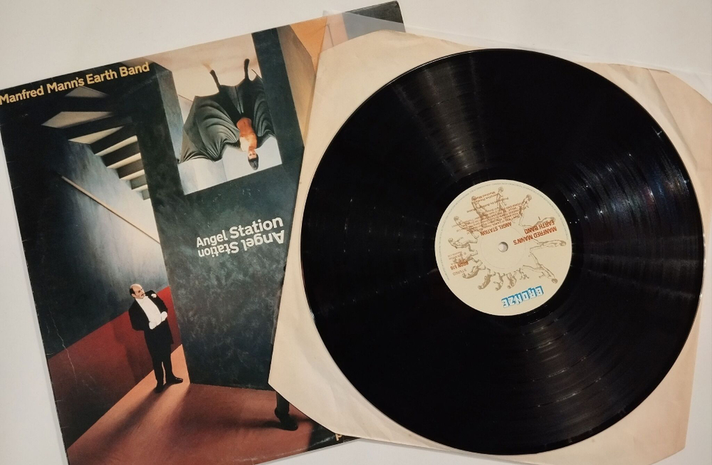 Винтажная виниловая пластинка LP Manfred Manns Earth Band Angel Station (UK 1979)