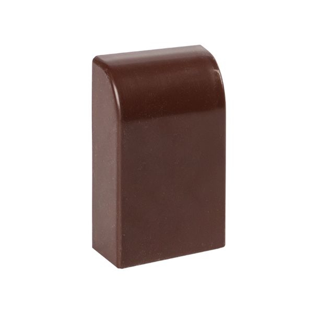 Заглушка (25x25) (4 шт) темное дерево EKF-Plast
