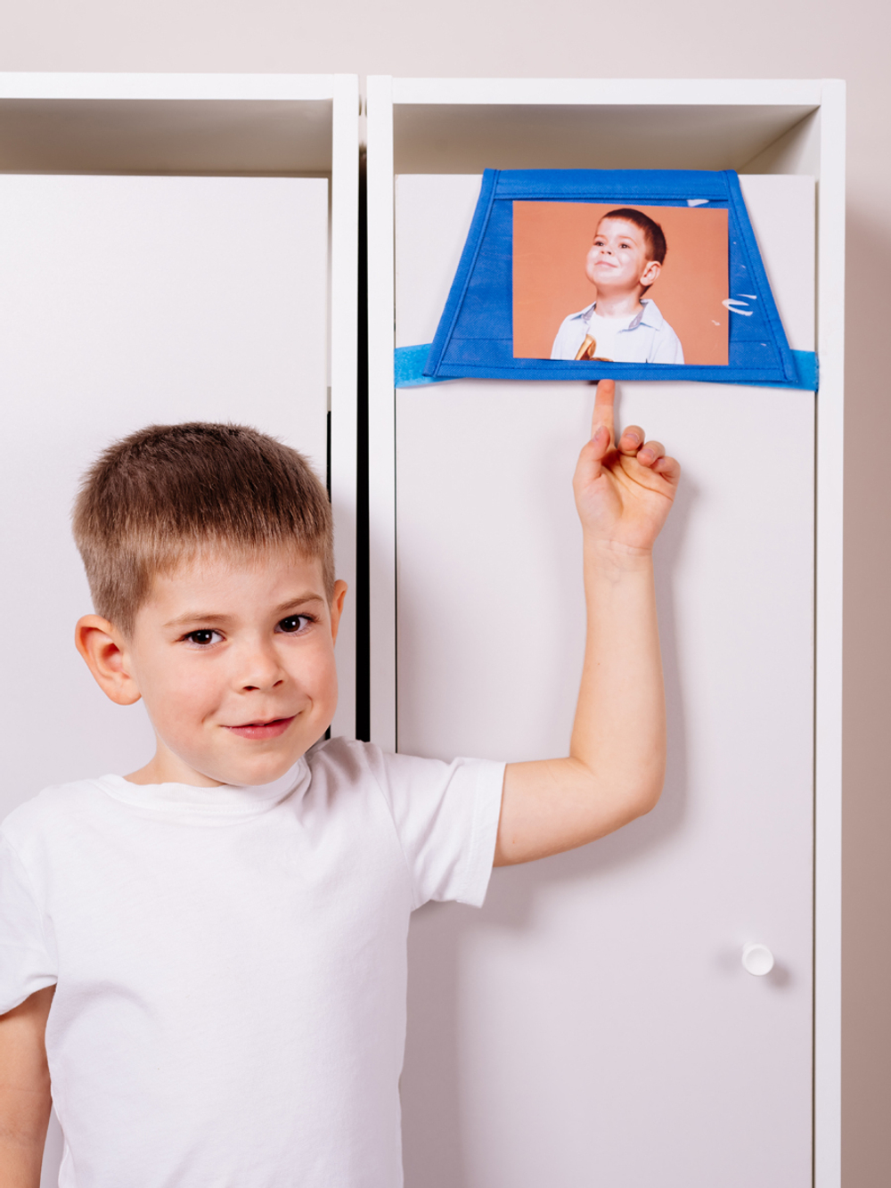 Кармашки в садик 83х24 Тигрёнок (синий)