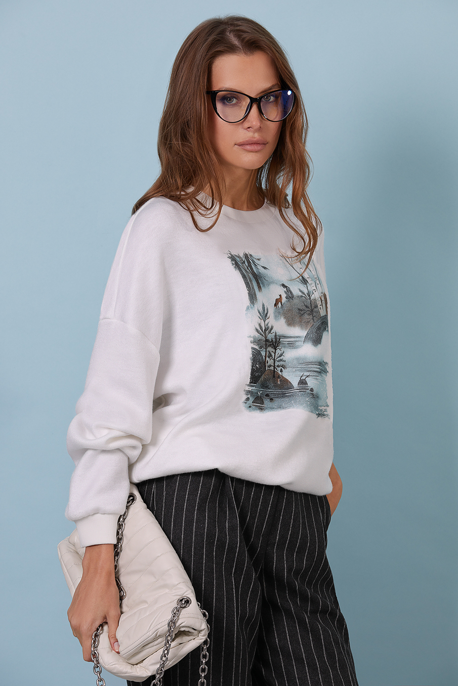 Джемпер с принтом