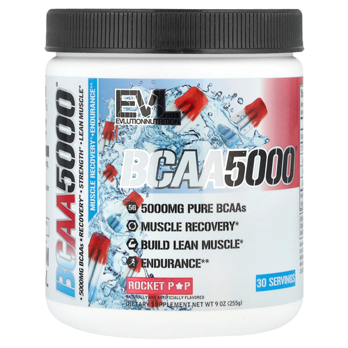 EVLution Nutrition, BCAA5000®, Rocket Pop, 255 г (9 унций)