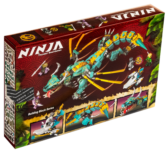 Конструктор аналог Lego Ninjago 71746 Дракон из джунглей арт 60038, 530 дет.