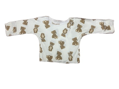 Распашонка с кнопкой на плече из интерлока (100% хлопок) на рост 62 см