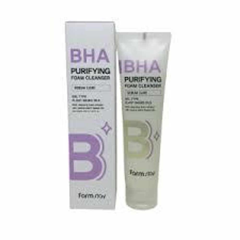 очищающая пенка для умывания FarmStay BHA Purifying Foam Cleanser.