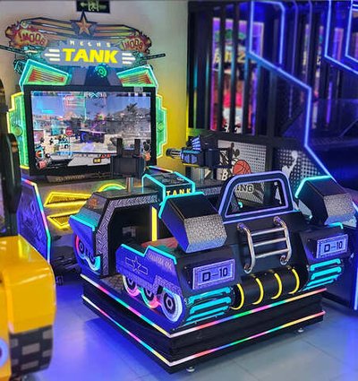 Автомат танк с видео игрой стрельбы "Mechs"