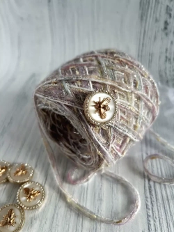 Декоративные металлические пуговицы Жуки-Пчела