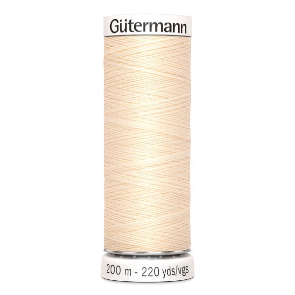 Нитки универсальные Gutermann Sew-all 100 (200 метров), 5 кат. | 414 св.кремово-бежевый