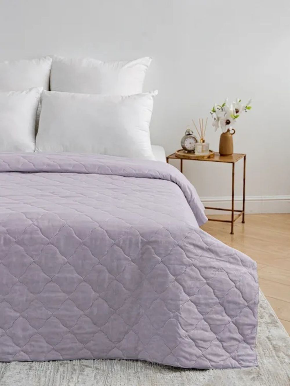 Покрывало микрофибра 200х215, лаванда