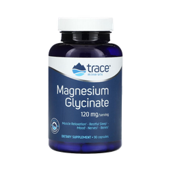 Trace Minerals Magnesium Glycinate 120 mg 90 капсул , Магний Глицинат