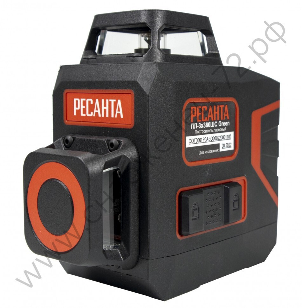 Построитель лазерный Ресанта ПЛ-3Х360ШС Green