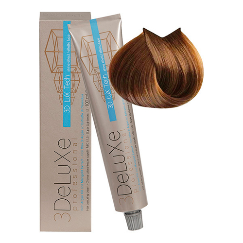 Стойкая крем-краска для волос Оттенок 7.31 Блондин золотисто-пепельный 3DeLuXe Crema Colorante 100мл