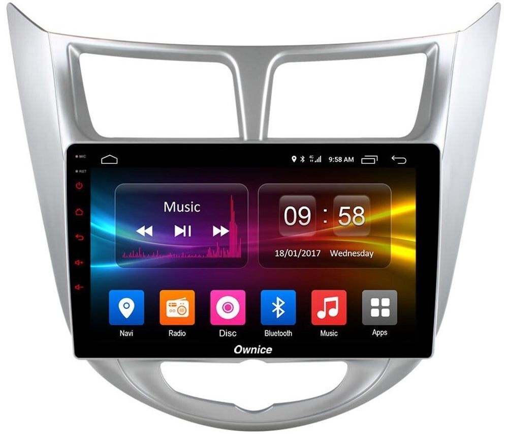 Магнитола для Hyundai Solaris 2010-2016 - Carmedia OL-9707 QLed, Android 10/12, ТОП процессор, CarPlay, SIM-слот