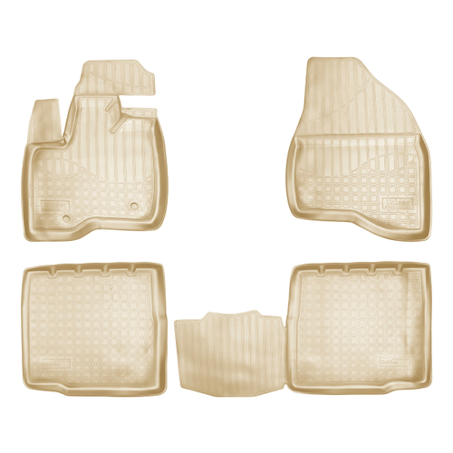 Ковры в салон Norplast/Unidec для Ford Explorer в кузове U502 (2010-), Бежевый, 5 мест, арт.NPA11-C22-180-B