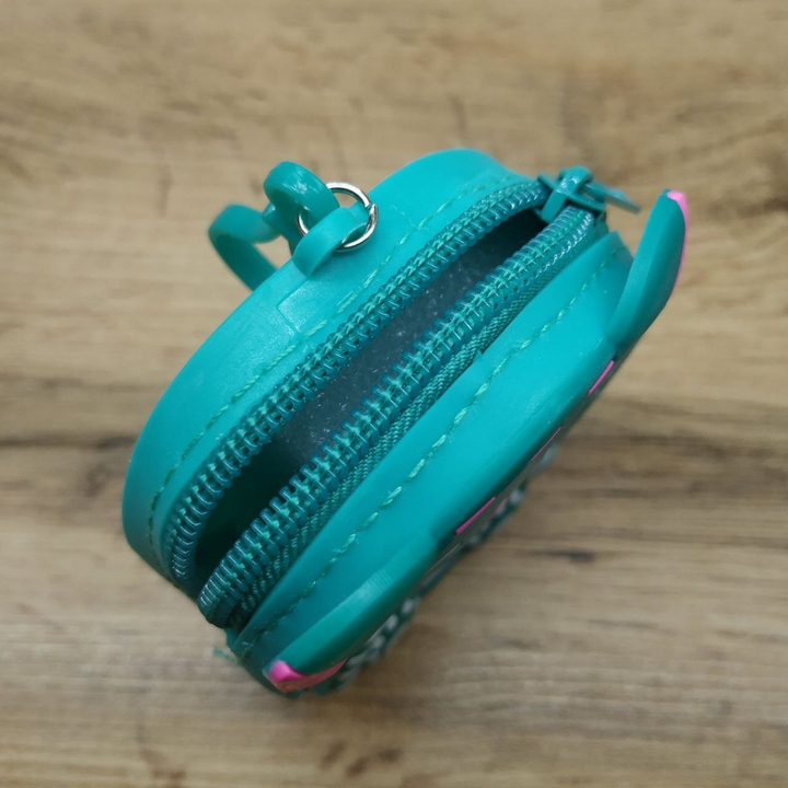 Кошелек-брелок Кошечка силикон цвет зеленый