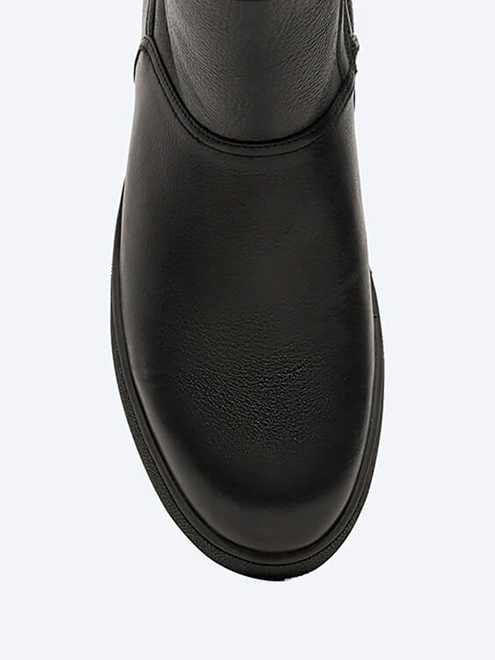 M254259M Полусапоги мужской черный+натуральная кожа