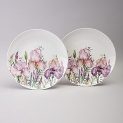 НАБОР ТАРЕЛОК ОБЕДЕННЫХ LEFARD "IRISES" 2 ШТ. 25,5*2,5 СМ (КОР=12НАБ.)