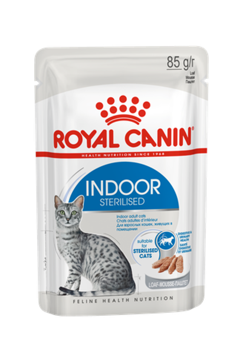 Royal Canin Indoor Sterilised (Паштет) Индор Стерилайзд: влажный корм для кошек, живущих в помещении 85 г