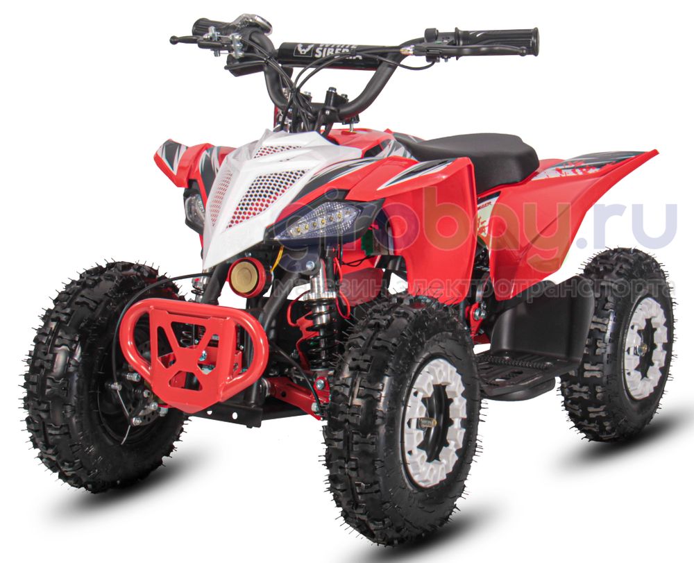 Детский электроквадроцикл WHITE SIBERIA SNEG LETO R 1000W - Красный фото №1