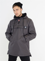 Анорак утепленный удлиненный мужской серый Город Горький