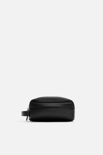 ZARA ОДНОТОННЫЙ НЕСЕССЕР, ЧЕРНЫЙ