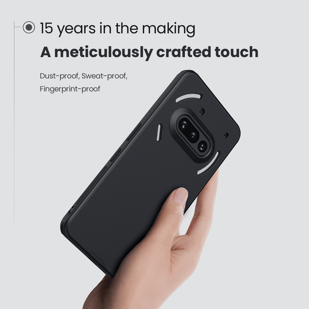 Усиленный защитный чехол от Nillkin для смартфона Nothing Phone 3a, серия Super Frosted Shield Pro