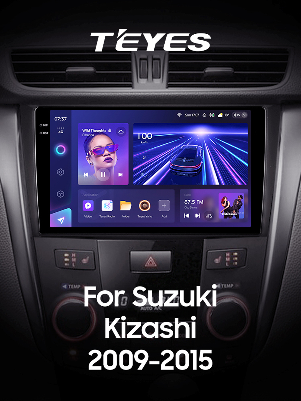 Teyes CC3 2K 9"для Suzuki Kizashi 2009-2015