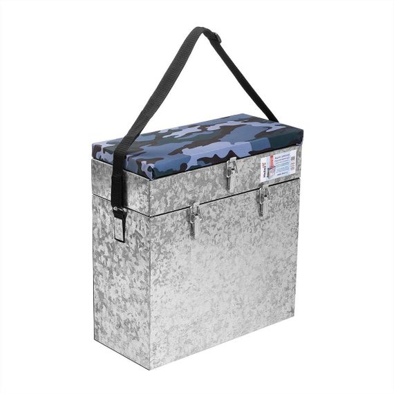 Ящик зимний Helios оцинкованный двухсекционный (28л)