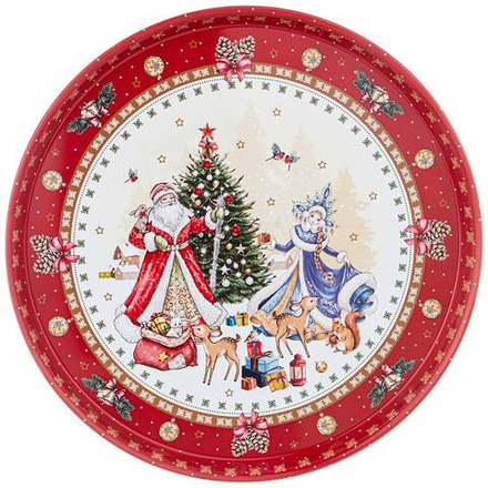 ПОДНОС СЕРВИРОВОЧНЫЙ AGNESS "CHRISTMAS COLLECTION" 33*2,1 СМ