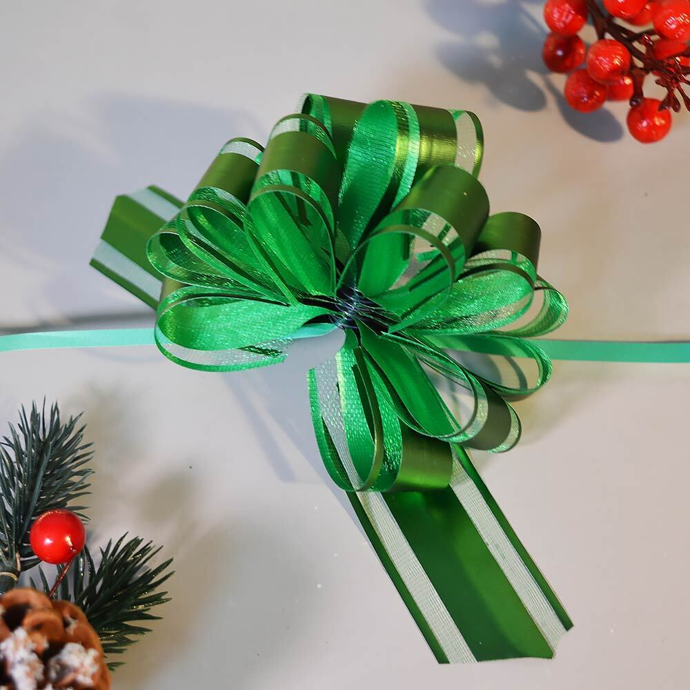 Бант-шар 3см "Ажурный" с органзой (микс)